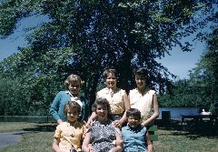 Norumbega Park Susan Putnam, Pam Poole, Ann Bennett, Alice Haydock Bennett, Christine Swenson